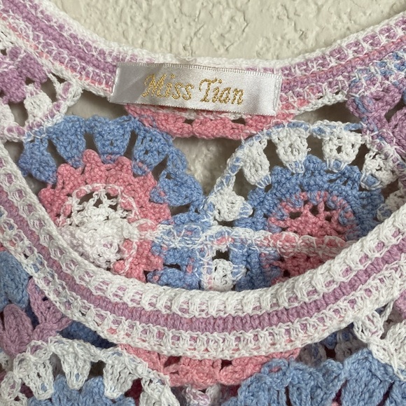 Miss Tian crochet midi crop top - Picture 3 of 7
